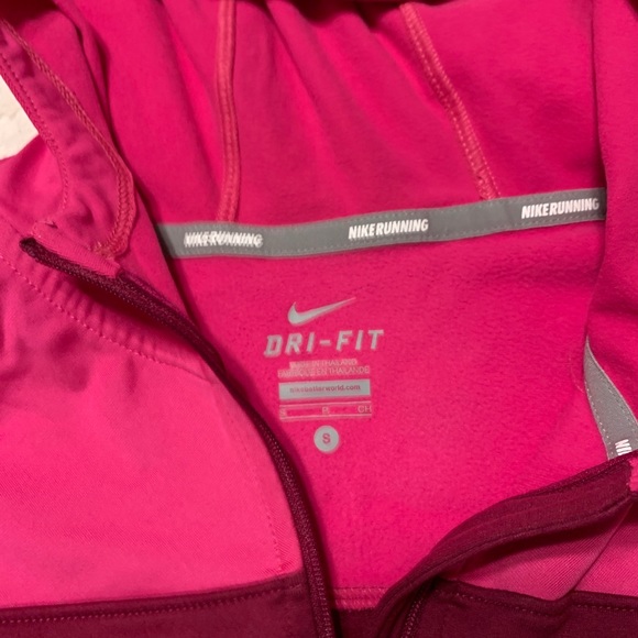 Nike Running 3/4 Zip Hooded Sweatshirt - Picture 3 of 3
